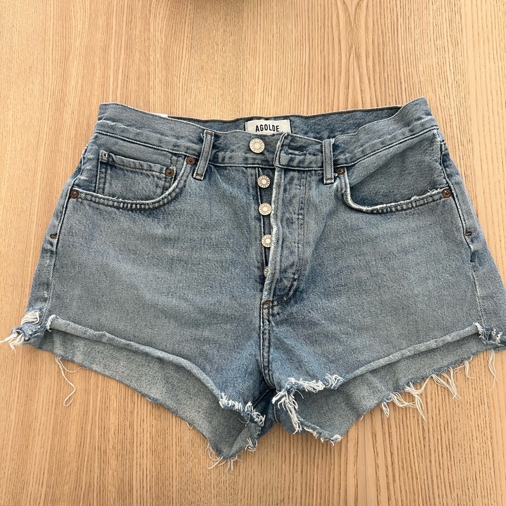 AGOLDE Parker Denim Shorts